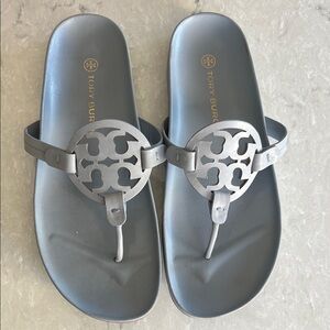 Tory Burch Blue Miller Flip Flop Sandals Size 11
